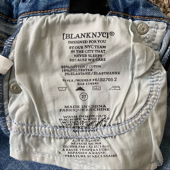 Blank NYC | Distressed High Rise Skinny Jeans 27 - Picture 9 of 11